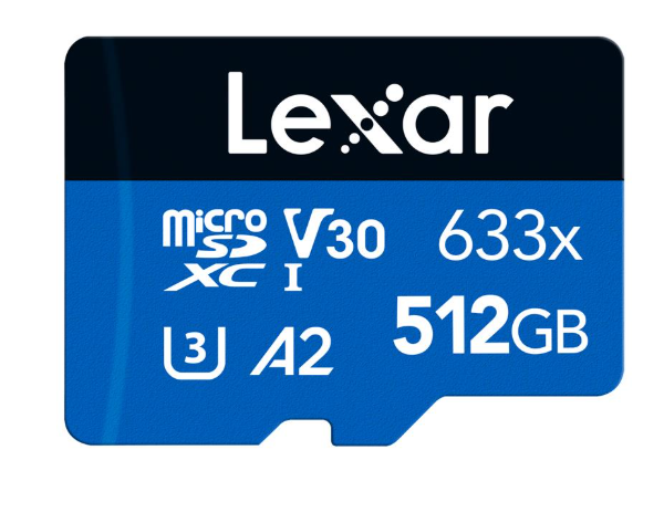 LEXAR 512GB 633X HIGHPERFORMANCE MICROSDXC UHS-I C10 HAFIZA KARTI