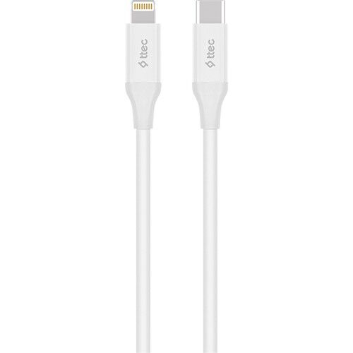 Ttec Type-C - Lightning 1.5 m Hızlı Şarj Kablosu, Beyaz