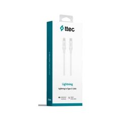 Ttec Type-C - Lightning 1.5 m Hızlı Şarj Kablosu, Beyaz