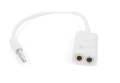 DARK 4 PIN 3.5MM STEREO ERKEK/2x3.5MM STEREO DİŞİ ÇEVİRİCİ Y KABLO