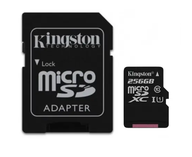 KINGSTON 256GB CANVAS SELECT PLUS MICRO SDHC UHS-1 CLASS 10 100MB