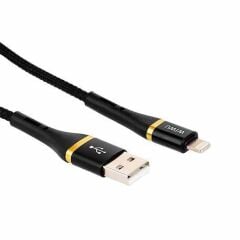 Wiwu Elite ED-100 2m Lightning Usb Şarj Kablosu, Siyah
