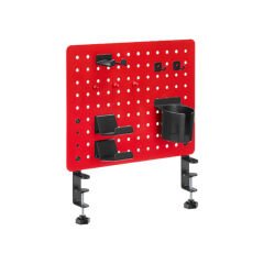 Twisted Minds TM-GPB-04-B Gaming Kelepçe Montajlı Pegboard, Mat Kırmızı