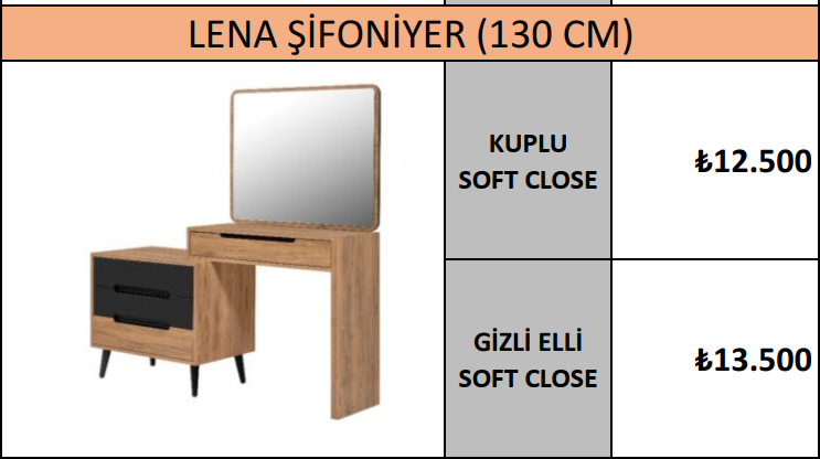 LENA ŞİFONİYER (130 CM)