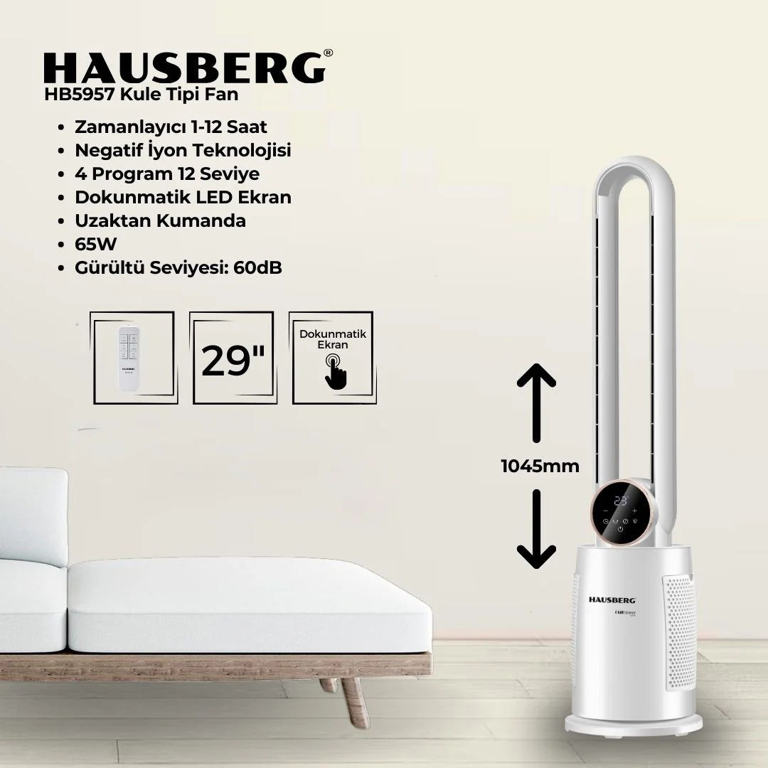 HAUSBERG,HB5957 DIGITAL,KULE TIPI FAN