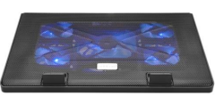 Addison ANC-505 Mavi Renkli Led Fanlı Siyah Notebook Soğutucu