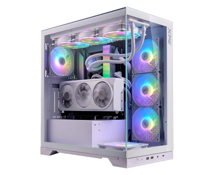 XPG INVADER X USB3.2 FANSIZ TEMPERLI FULL TOWER BEYAZ KASA