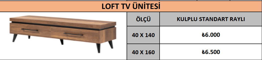 LOFT TV ÜNİTESİ