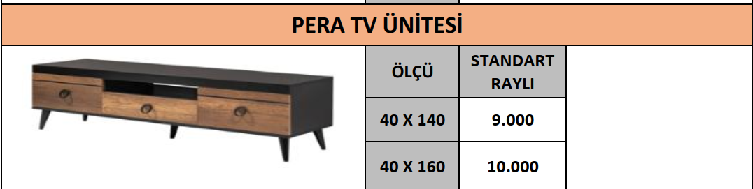 PERA TV ÜNİTESİ