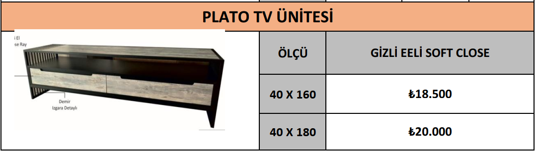 PLATO TV ÜNİTESİ
