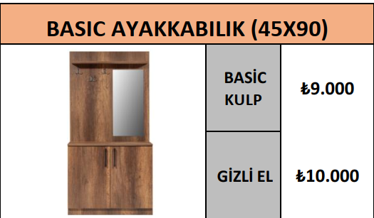 BASIC AYAKKABILIK (45X90)