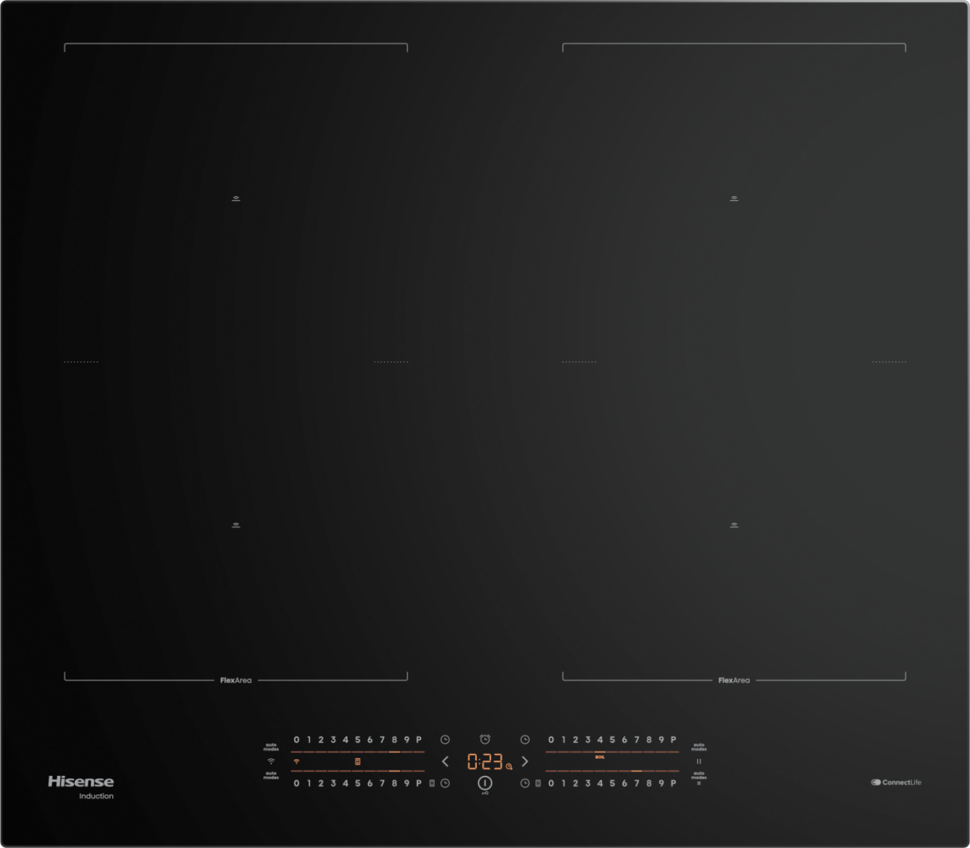 HISENSE HI6442BSCWF 4 GÖZLÜ 60CM CAM İNDÜKSİYON ANKASTRE OCAK SİYAH