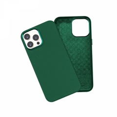 Wiwu Calfskin iPhone 13 Pro Max Deri Kılıf, Yeşil