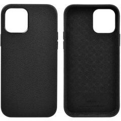 Wiwu Calfskin iPhone 13 Pro Max Deri Kılıf, Siyah