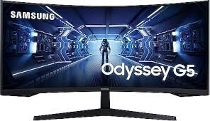 SAMSUNG ODYSSEY G5 34'' 1MS 165HZ 2K WQHD 3440x1440 CURVED MONITOR
