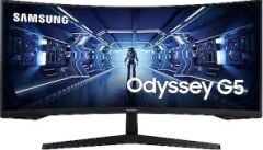SAMSUNG ODYSSEY G5 34'' 1MS 165HZ 2K WQHD 3440x1440 CURVED MONITOR