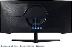 SAMSUNG ODYSSEY G5 34'' 1MS 165HZ 2K WQHD 3440x1440 CURVED MONITOR