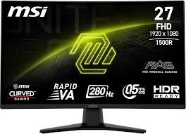 MSI MAG 274CXF 27'' 0.5MS 280HZ ADAPTIVESYNC FHD GAMING MONITOR