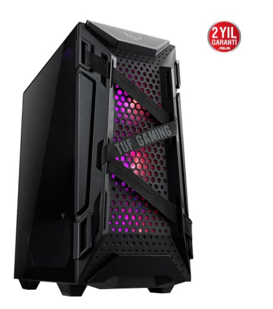 ASUS TUF GAMING GT301 USB3.2 3x12CM ARGB + 12CM FAN PENCERELI ATX SIYAH KASA